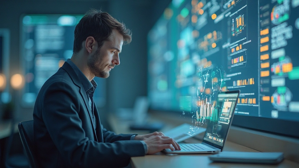 Человек работает с приоритетными задачами, используя планировщик