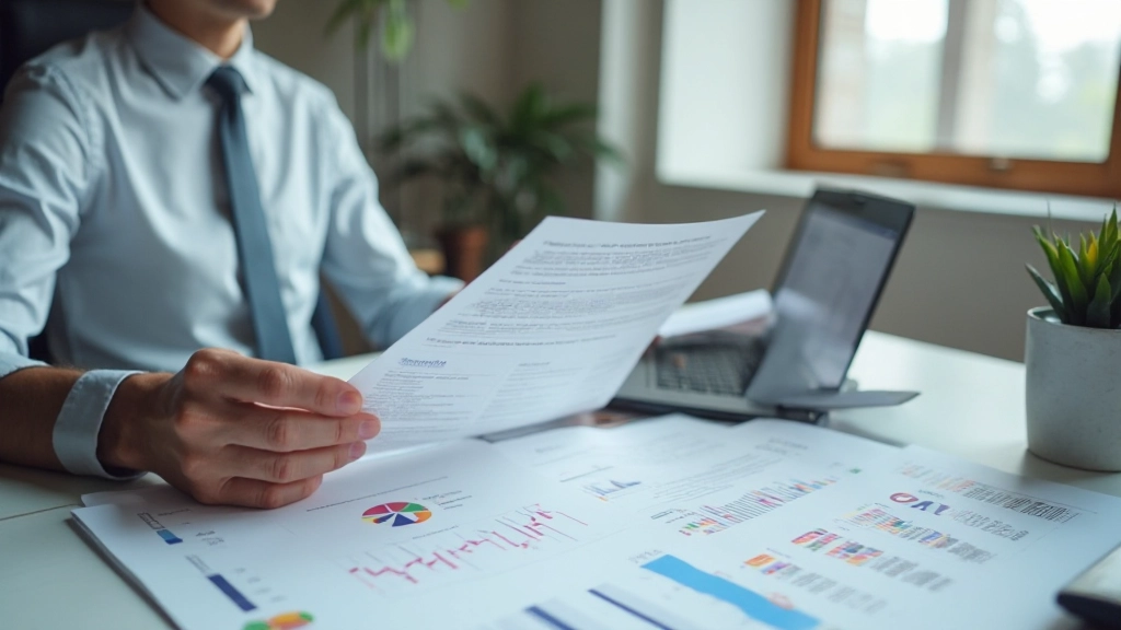 Профессиональное рабочее место с организованными документами и современными инструментами для обработки информации